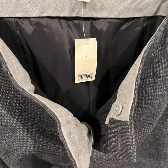 Banana Republic women's Logan Fit charcoal checked wool pants size 4 - Picture 6 of 6